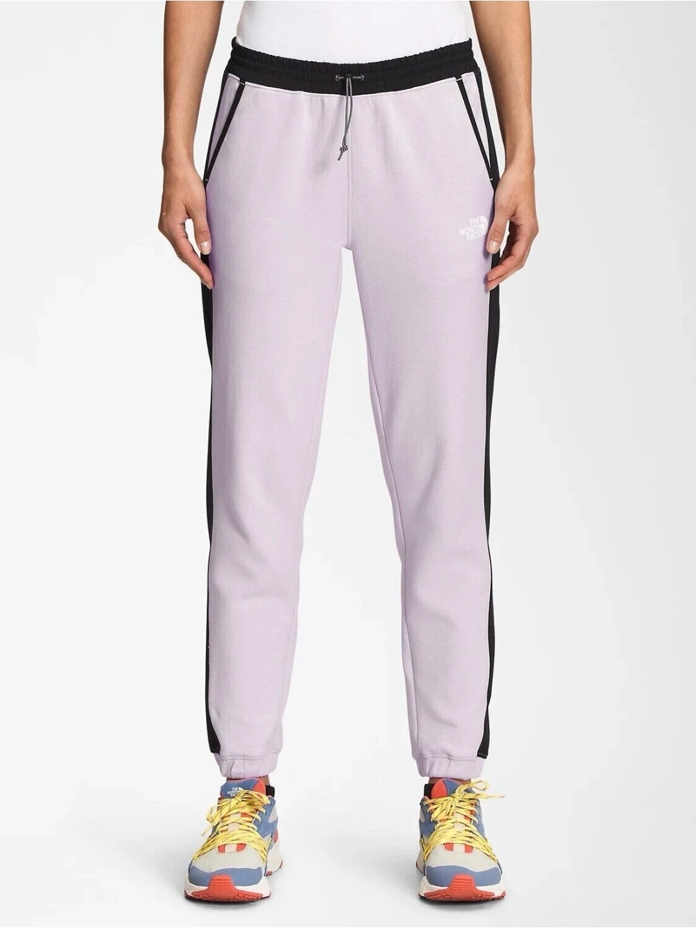 The North Face Women’s Lavender Purple Black Colorblock Joggers S/P